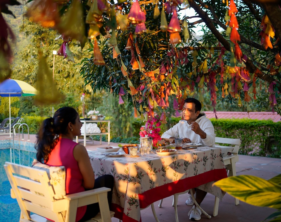 Luxury villa pool view